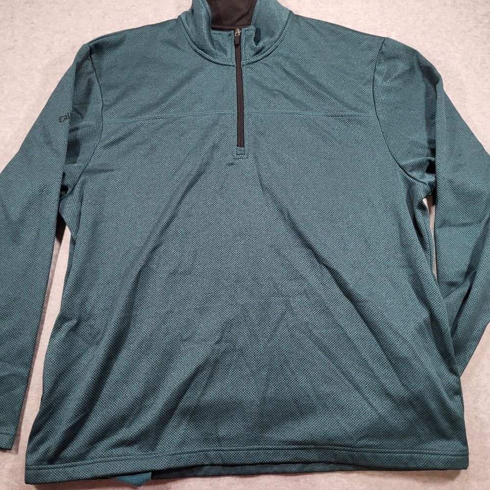 Callaway Mens XL Green 1/4 Zip Long Sleeve Pullover With Pockets - Picture 5 of 10